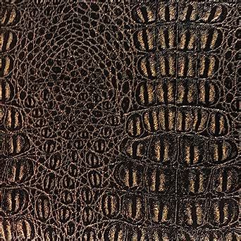 metallic gold stretch fabric alligator|Alligator Fabric, Soft Textured Crocodile Vinyl Faux Leather, .